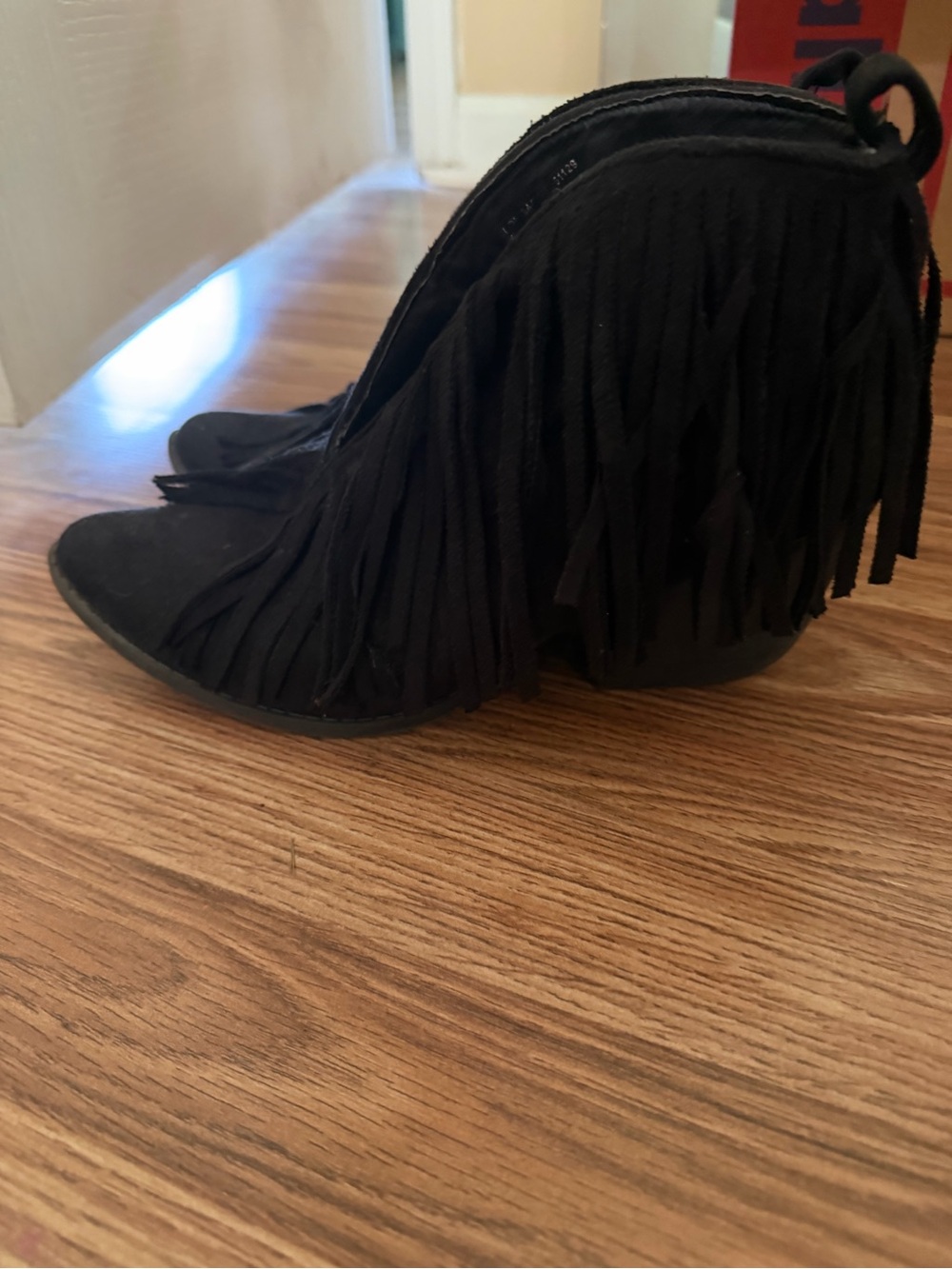 Coconuts by Matisse Black Fringe Ankle Booties